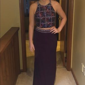 Purple prom dress